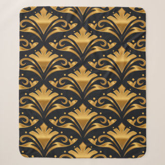 Luxe gouden brons-kleuren Aesthetisch design Sherpa Deken