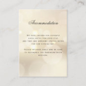 Luxe Gouden Bruiloft Accommodatie Details Informatiekaartje (Voorkant)