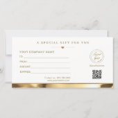 Luxe Gouden Cadeaubon – Elegant Metaalachtig  (Achterkant)