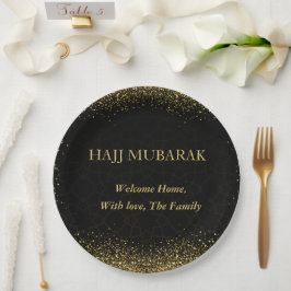 Luxe Gouden Calligrafie Hajj Mubarak Papieren Bord