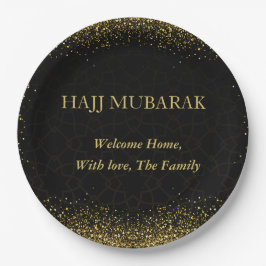 Luxe Gouden Calligrafie Hajj Mubarak Papieren Bord