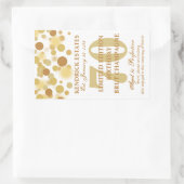 Luxe Gouden Champagne Bubbles Verjaardag Label 750 (Tas)