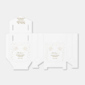 Luxe Gouden Confetti 50ste Huwelijksverjaardag  Bedankdoosjes (Uitgevouwen)