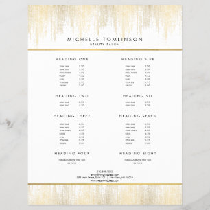 Luxe gouden Confetti regenpatroon Flyer