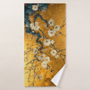 Luxe Gouden Dageraad Opulent Verre Oosten Geïnspir Badhanddoek