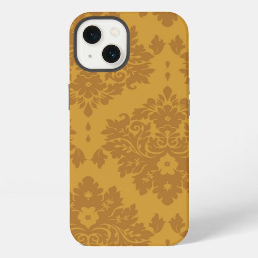 Luxe Gouden Damast iPhone Hoesje (Achterkant)