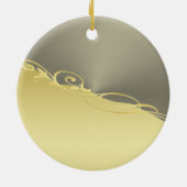 Luxe gouden decoratie op goud & zilver, Monogram (Achterkant)