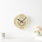 Luxe Gouden Diamanten 25e Trouwdag Ronde Klok (Huis)