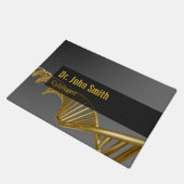 Luxe gouden DNA-streng voor medische professionals Deurmat (Schuin)