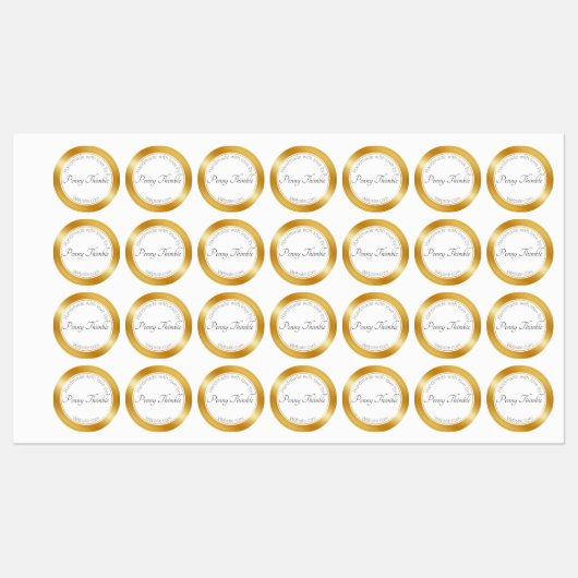 luxe Gouden Effect Labels (Vel)