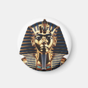 Luxe Gouden Egyptisch Masker Kunstwerk Magneet