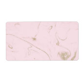 Luxe gouden en dubbelwandig marmer afbeelding etiket (Voorkant)