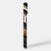 Luxe gouden en zwarte geometrische telefoonhoes mo Case-Mate iPhone case (Achterkant / Rechts)