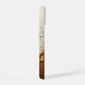 💛 Luxe Gouden Flow Hoes Glitterende Vloeistof Dri iPhone 15 Case (Rechterkant)