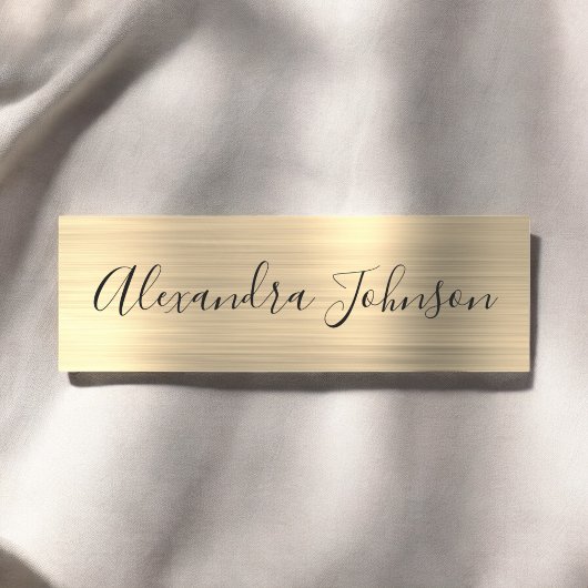 Luxe Gouden Folie Moderne Professioneel Naamplaatje