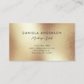 Luxe gouden folie texturen modern visitekaartje (Achterkant)