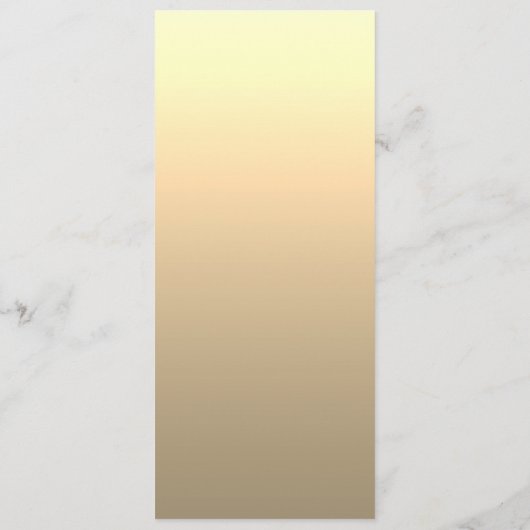 Luxe Gouden Folie Trouwmenu Menu (Achterkant)