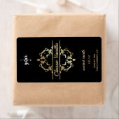 Luxe Gouden Frame Verticale Geurkaars Etiket (Insitu)