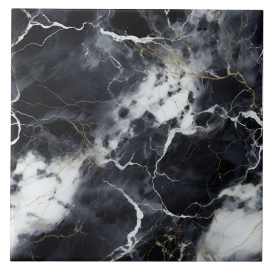 Luxe gouden geaderde marmeren Tegel Tegeltje (Voorkant)