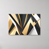 Luxe Gouden Geometrie Canvas Afdruk (Voorkant)