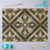 Luxe gouden geometrische 1920's Dimond Art Deco Tissuepapier (Craft)