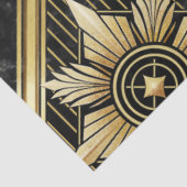Luxe gouden geometrische 1920's Dimond Art Deco Tissuepapier (Detail)