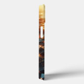 Luxe Gouden Geometrische Hoes - Zwak Glanzend (Achterkant / Rechts)