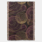 Luxe gouden geometrische print deken (Voorkant Verticaal)