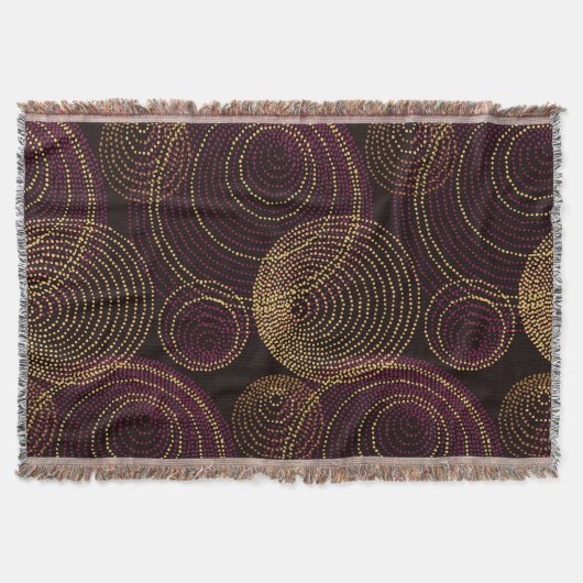 Luxe gouden geometrische print deken (Voorkant)