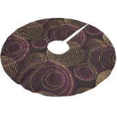 Luxe gouden geometrische print kerstboom rok (Gekanteld)