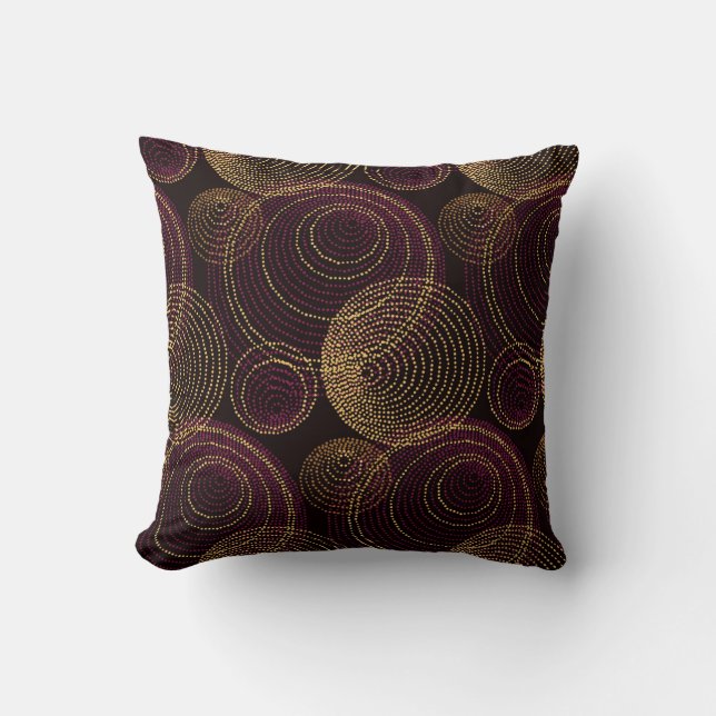 Luxe gouden geometrische print kussen (Voorkant)