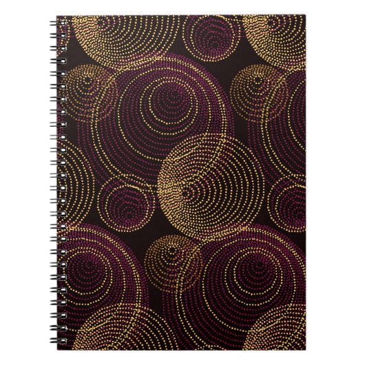 Luxe gouden geometrische print notitieboek (Voorkant)
