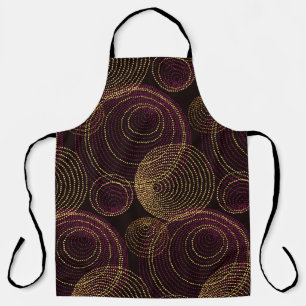 Luxe gouden geometrische print schort