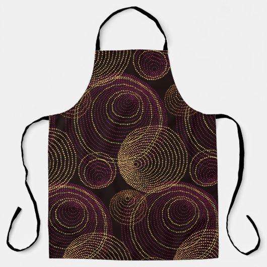 Luxe gouden geometrische print schort (Voorkant)