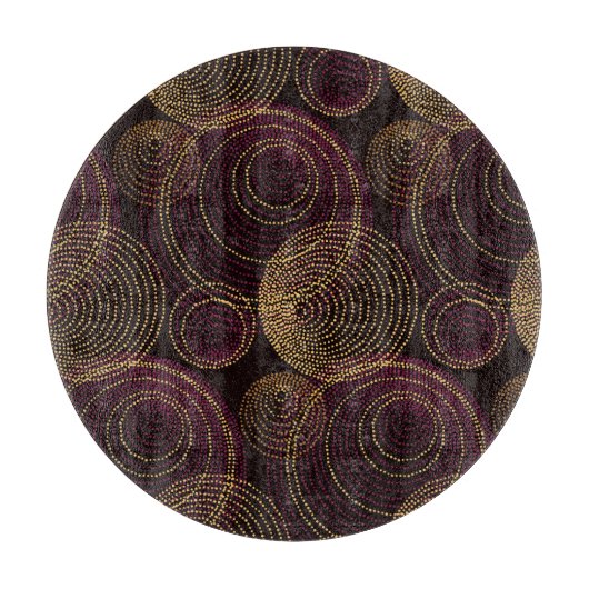 Luxe gouden geometrische print snijplank (Voorkant)