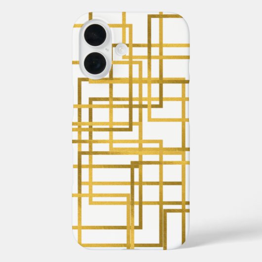 Luxe gouden geometrische telefoonhoes | iPhone hoe Case-Mate iPhone Case (Achterkant)
