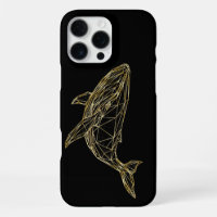 Luxe Gouden Geometrische Walvis
