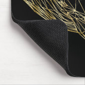 Luxe Gouden Geometrische Walvis Muismat (Hoek)