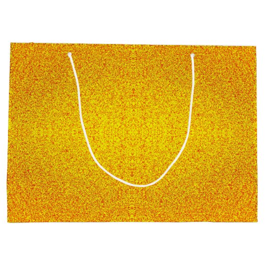 Luxe gouden geschenkzak groot cadeauzakje (Achterkant)