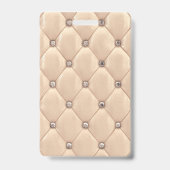 luxe gouden gestoffeerde monogram badge (Achterkant)