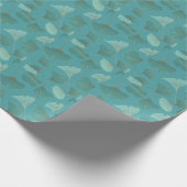 Luxe gouden Ginkgo, behang. Cadeaupapier (Hoek)