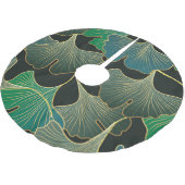 Luxe gouden Ginkgo,  kunst. Kerstboom Rok (Gekanteld)