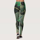 Luxe gouden Ginkgo, kunst. Leggings (Achterkant)