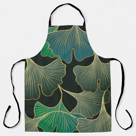 Luxe gouden Ginkgo, kunst. Schort (Voorkant)