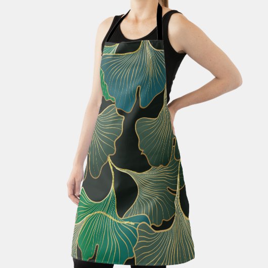 Luxe gouden Ginkgo,  kunst. Schort (Insitu)