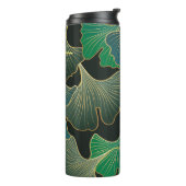 Luxe gouden Ginkgo,  kunst. Thermosbeker (Gedraaid links)