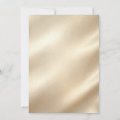 Luxe Gouden Glitter Bachelorette Feest Kaart (Achterkant)
