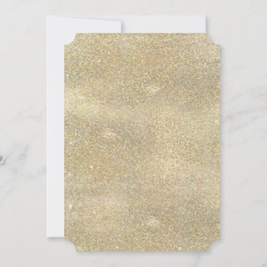 Luxe Gouden Glitter Blush Bloemen 18e Verjaardag Kaart (Achterkant)