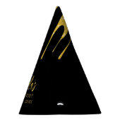 Luxe Gouden Glitter Druppelt Zoete 16 Verjaardag Feesthoedjes (Rechts)