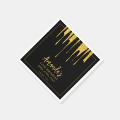 Luxe Gouden Glitter Druppelt Zoete 16 Verjaardag Servet (Hoek)
